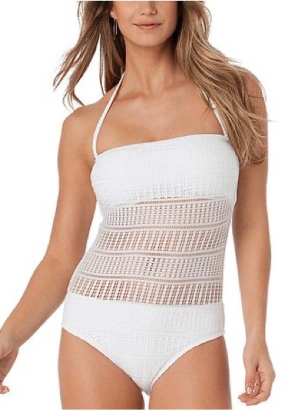 Anne Cole Crochet One Piece Swimsuit size 12